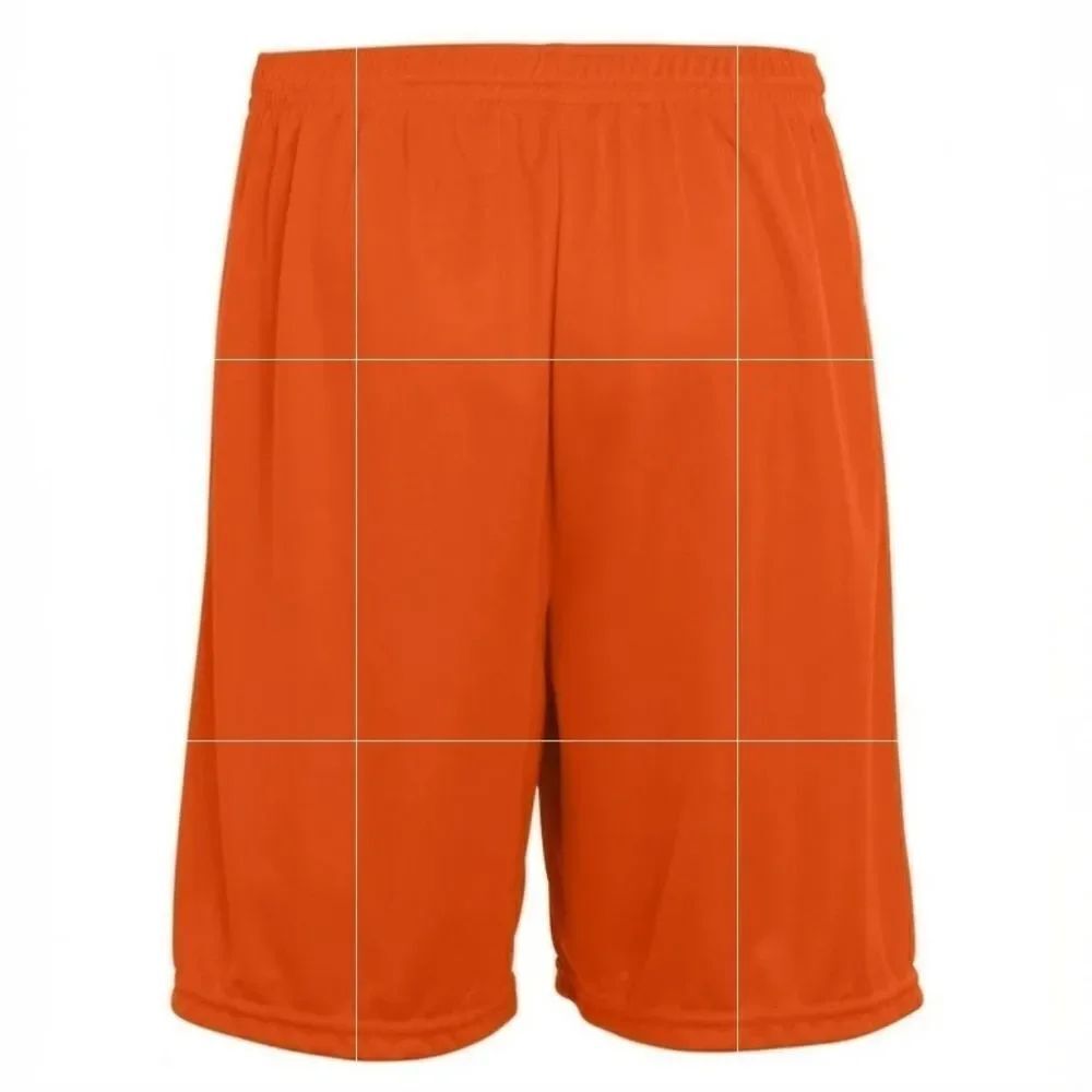 Boys' Mesh Lined Orange Athletic Shorts